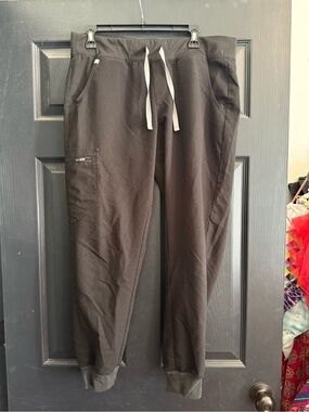 Figs Black Jogger Scrub Pant, Size L, EUC
